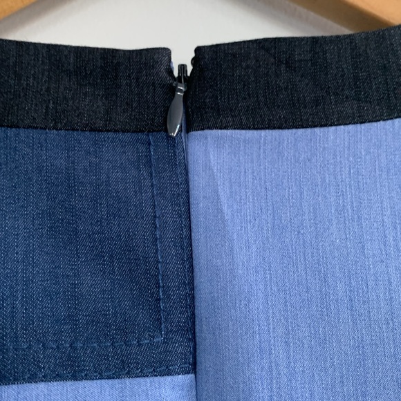 New with Tags Calvin Klein Blue Colour Block Sheath Dress Size 8P - Picture 10 of 17